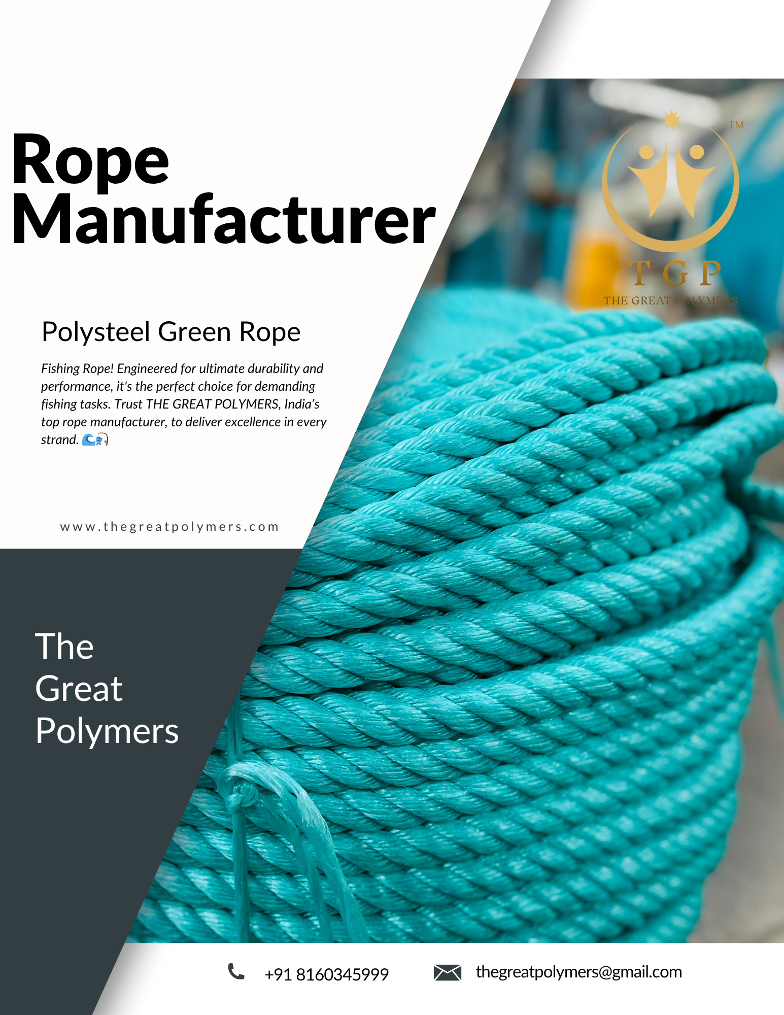 Polypropylene PP Rope For Marine & Boating 